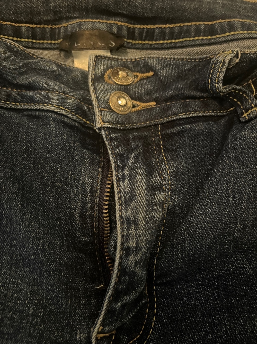 VENUS Dark Blue Denim Bermuda Shorts - Picture 2 of 3